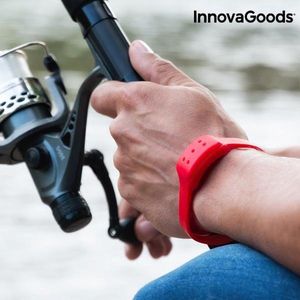 InnovaGoods Home Pest antimuggenarmband met citronella - antimuggen armband rood - Muggenbandje - Muggenarmband - Muggenbescherming