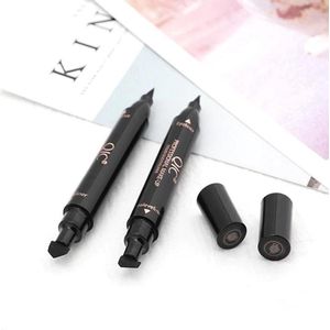 Oog Make-Up  Eyeliner-2 IN 1-Eyeliner Potlood Cosmetische-Smoke eyes-Matte Waterproof Eyeliner- Zwart QIC
