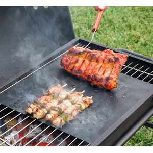 304 RVS BBQ Net Grill Non-Stick BBQ Mat Rooster Rechthoekige BBQ Grill Barbecue Mesh Barbecue Net Barbecue Gereedschap (40x35cm