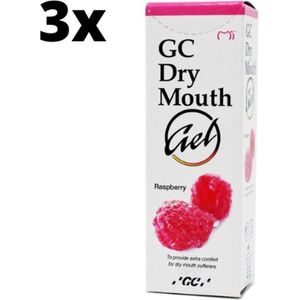 GC Dry Mouth Gel Framboos - 3 x 35 ml - Voordeelverpakking