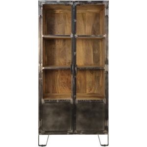 Vtw Living - Industriële Kast - Buffetkast - Vitrinekast - Kast - 190 cm