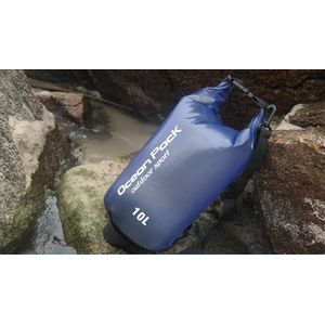 Waterdichte Tas - Dry bag - 15L - Blauw - Ocean Pack - PVC - Dry Sack - Survival Outdoor Rugzak - Drybags - Boottas - Zeiltas