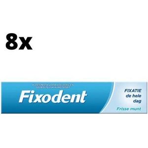 Fixodent Kleefpasta Frisse Munt - 8 x 47 gram - Voordeelpakket