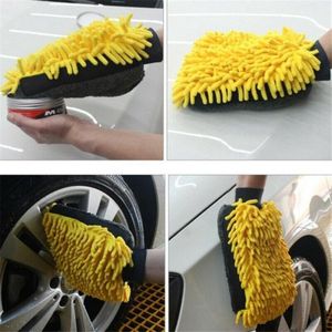 Auto Washandschoenen-Schoonmaak Handschoen-Reinigingshandschoenen voor auto-Microvezel Washandschoen-Wassen & Schoonmaken-Microvezeldoek -Auto Wassen Cleaning-Dubbelzijdige Microvezel Handschoen-