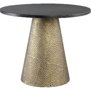 Luxe Bijzettafel - Bijzettafel - Bijzettafels - Side Table - Metaal - Goud - Zwart - 50 cm breed