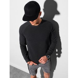 Ombre - B1156 - Sweater - Zwart - Heren