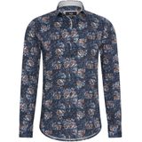 Marshall - Italiaans Overhemd - Hoge Kraag - Print - Moda Italia