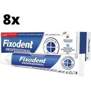 Fixodent Professional Kleefpasta - 8 x 40 gram - Voordeelpakket