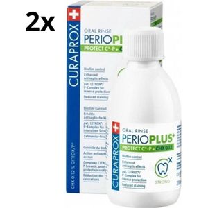 Curaprox Perio Plus Protect CHX 0.12 Mondspoeling - 2 x 200 ml - Voordeelverpakking