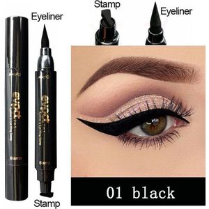 Matte Waterproof Eyeliner-2 IN 1-Eyeliner Potlood Cosmetische-Waterdicht Sneldrogende-Make-Up Cosmetische Eyliner -Evpct