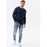 Ombre - Vaste Overhemd Kraag - Navy - Marino - Dunne Zomerse Kleding