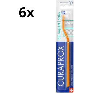 Curaprox CS 708 - Implantaat Tandenborstel - Voordeelverpakking - 6 Stuks