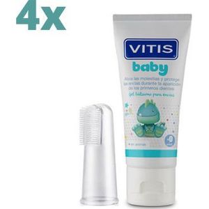 Vitis Baby Tandgel - 4 x 30 ml - Voordeelverpakking