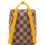 Sticky Lemon Farmhouse Backpack Large Checkerboard blooming purple - soil green