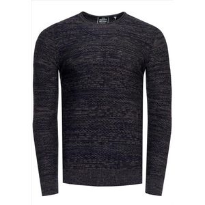 Rusty Neal - Heren Trui - Kaki - Zachte Stof - Ronde Hals