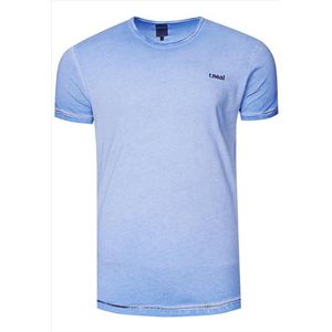 Rusty Neal - heren T-shirt blauw - 15280