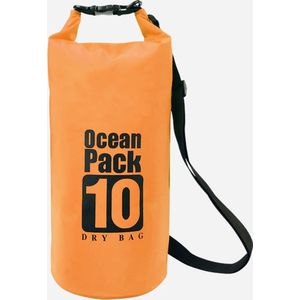 Waterdichte Tas - Dry bag - 10L - Licht oranje - Ocean Pack - Dry Sack - Survival Outdoor Rugzak - Drybags - Boottas - Zeiltas