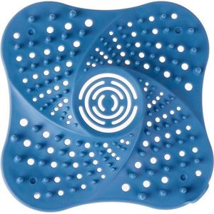 Siliconen afvoerstop voor in de wasbak en badkamer | afvoerplug | doucheput | Anti-haar afvoerstop anti verstopping | Ontstopper | Gootsteen zeef | Blauw