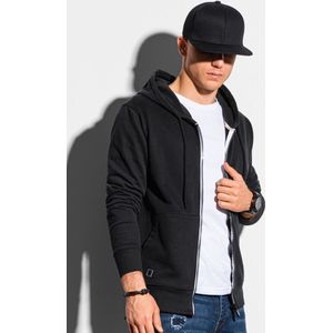 Ombre - Herenvest - Zwart - 100% Katoen - Ritssluiting met Capuchon