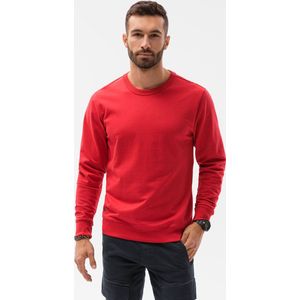 Ombre - Heren Sweater - Rood - Zachte Stof - Ronde Hals