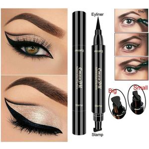 DOUBLE Eyeliner met wing stempel-yeliner Potlood Cosmetische-Eyeliner Tool -Wing Eyeliner -Wing Stamp- Cmaadu