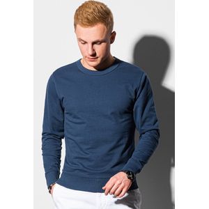 Ombre - Heren Sweater - Blauw - Zachte Stof - Ronde Hals