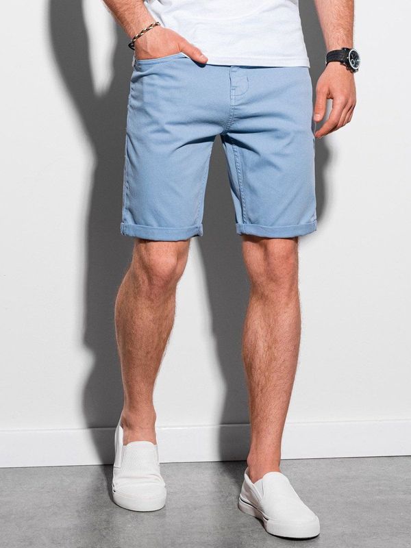 Ombre - Chinoshort - Zachtblauw - Korte Broek - Zachte Stof