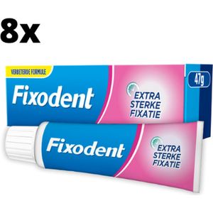 Fixodent Kleefpasta Original - 8 x 47 gram - Verbeterde formule 2022