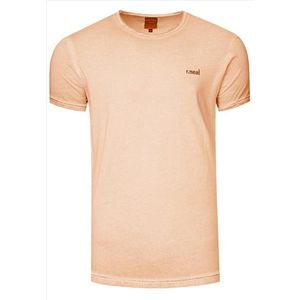 RustyNeal - Heren Tshirt - Shirt - Oranje - Opdruk