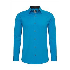 ItalianStyle - Slim Fit Model - Heren Overhemd - Lichtblauw
