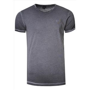 RustyNeal - Heren Tshirt - Shirt - Antraciet - Opdruk