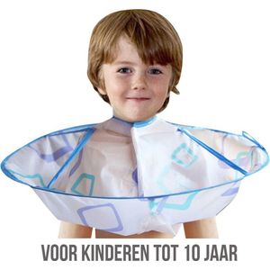Allernieuwste Kinderen Haarknip Kappersmantel Cape - Thuis Haren Knippen en Wassen - Kind - Waterbestendige Kapmantel / Schort