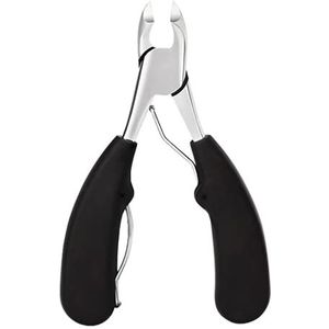 Toenail Clippers voor dikke of ingegroeide teennagels - YEESAM Precision rechte rand lange handvat teen nagel Clippers schaar voor senioren professionele trimmer Zwart