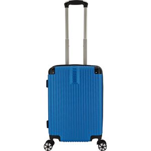 SB Travelbags Handbagage koffer 55cm 4 dubbele wielen trolley - Blauw
