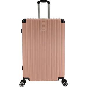 SB Travelbags Bagage koffer 75cm 4 dubbele wielen trolley - Licht Roze