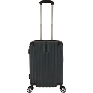 SB Travelbags Handbagage koffer 55cm 4 dubbele wielen trolley - Donker Groen