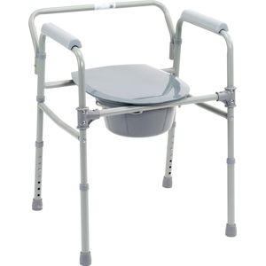 Inklapbare toiletstoel / opvouwbare postoel / toiletverhoger / toilet sta op hulp 3 in 1. WC stoel inklapbaar / opvouwbaar