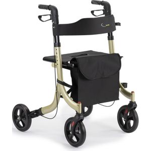 MultiMotion - City Rollator - Champagne - Aluminium - Lichtgewicht