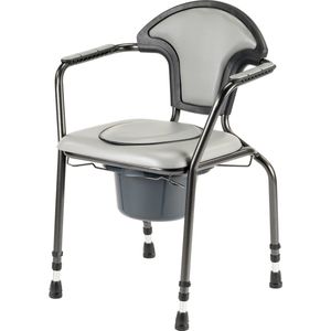 Toiletstoel Po stoel WC stoel verstelbaar Grijs