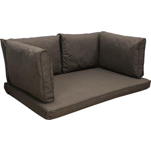 Madison - Loungekussen - Tuinkussen - Palletkussen - Rugkussen - 5-delig - 120 x 80cm - Oxford Taupe