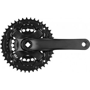 SAMOX CRANKSET 155 mm Triple 42/32/22 T Matt schwarz - 4 mm