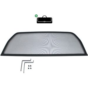 Windscherm Fiat 124 Spider | 1966-1985 | incl. luxe opbergtas | Zwart