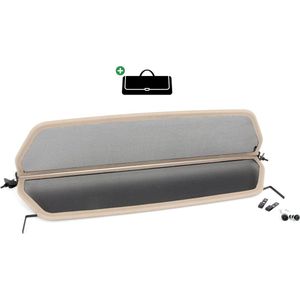 Windscherm Jaguar XK8 | 1996-2006 | incl. luxe opbergtas | Beige