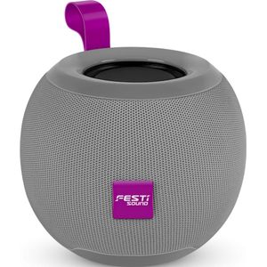 FESTIONE 5w Bluetooth speaker kleur Grijs | Bluetooth 5.0 | FM Radio | AUX |