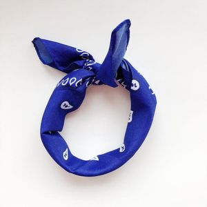 Vintage bandana zakdoek Koningsblauw