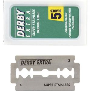Derby Extra Razor double edge scheermesjes - 5 Stuks