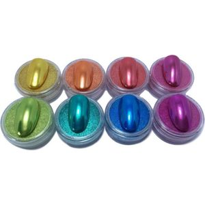 Korneliya NEON Chrome Pigment SET 8 STUKS