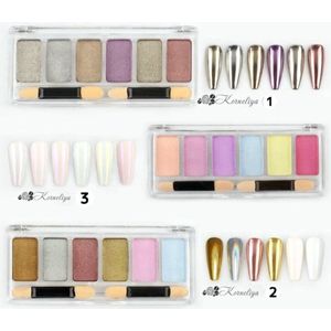 Solide Nail Art Pigment Compleet Set 3 Stuks