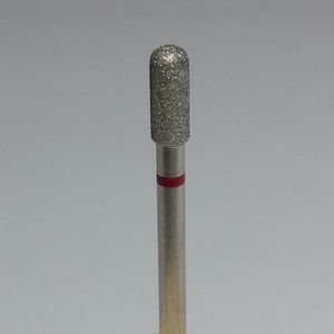 Korneliya Nagelfrees - Nagelfreesbitjes - Frees Bitje Diamant Cilinder afgerond Rood 2,5 mm