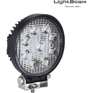 Lightbeam ronde 27 watt led breedstraler IP67 waterdicht